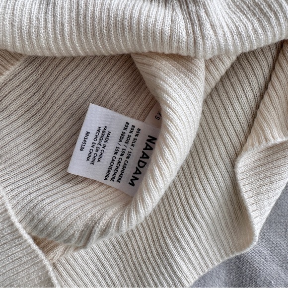 NAADAM Buttoned Ribbed Tank Top - Off-White - Picture 3 of 3